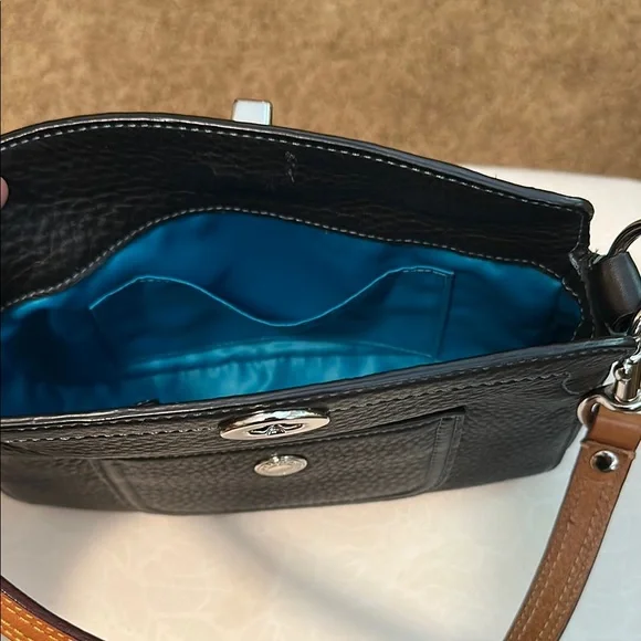 Coach Small Black Leather Shoulder Bag - Picture 6 of 7